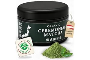 myMatcha Bio Ceremonial Grade Matcha Pulver – 30g – reiner Grüntee aus Shizuoka, Japan – erste Ernte, traditionell steinvermahlen, 100% Bio-Qualität (AT-BIO-301) - ideal zum puren Genuss