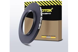 AMOTOK 43mm Objektiv auf 49mm Kameraobjektiv-Adapter,43mm auf 49mm Filter-Step-Up-Adapterring,kompatibel mit Allen 49mm Filter-Zubehörteilen.Hergestellt aus CNC-gefrästem(43-49mm)