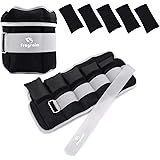 Pesi per Caviglie Regolabili, Polsiere Pesi 1-1,5/2/3/4/5/6/8/10 KG Coppia con Coppia con Peso Rimovibile per Jogging, Ginnas
