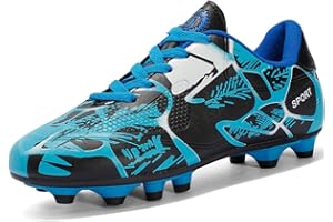 NEUSOP Chaussures de Football Enfant Garçon Fille Chaussures de Football pour Enfants Chaussures d'Entraînement de Football Professionnel Adolescents Unisex Chaussure de Foot 31-43