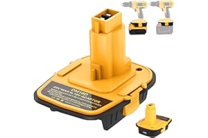 TPDL DM18D Battery Adapter Replace for Dewalt 20V Lithium Ion to 18V Battery Converter With USB Port, Work for Dewalt 18V Nicad & Nimh Battery Power Tools