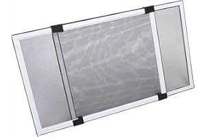 ASGRADO Mosquitero Extensible para Ventanas, 100-192 cm x 70 cm, Aluminio, Protección contra Insectos, Ajustable,Fácil Instalación, Reutilizable. (70x100-192cm)