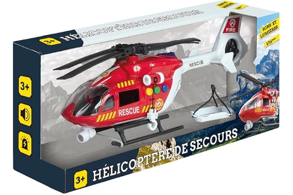 WDK PARTNER - A2502297 - Hélicoptère Son et Lumière 36cm