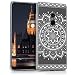 Produktbild kwmobile Hülle für Xiaomi Mi Mix 2 - TPU Silikon Backcover Case Handy Schutzhülle - Cover klar Aztec Sonnenblume Design Weiß Transparent