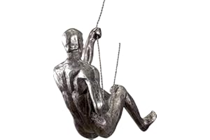Teksome Statuina decorativa da parete a forma di uomo che si arrampica | Scultura moderna in resina semplice per casa e arrampicata su roccia, regali unici