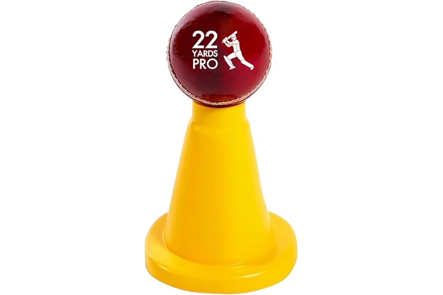 22YardsPro Cricket Batting Tee – Durable Plastic Practice Stand for Cricket Training & Coaching – Stable Design for Indoor & Outdoor Use – Lightweight & Portable – Ball Not Included
