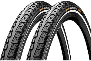 ‎YESDA 2 Stück 28" Zoll Continental Ride Tour Fahrrad Reifen Mantel Decke Tire 42-622 Reflex schwarz
