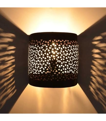 applique murale Marocaine torche fer forgé 80 cm lampe lanterne lustre