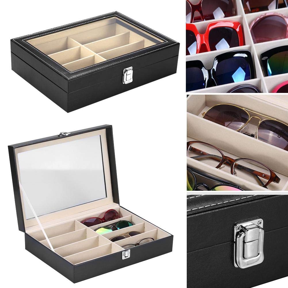 Brino-Caja-del-Almacenamiento-de-Gafas-8-Girds-Estuche-de-Organizadora-de-Gafas-de-Sol-para-Exhibicin-y-Organizador