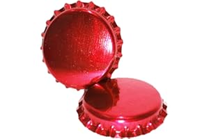 HUGSTER Crown Cap Bouchon de bouteille en métal (26 mm-Doublure Daraform) Bouteille de bière maison – (Divers) (Rouge, 150)