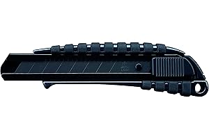 NT Cutter - Cúter Metalico con Hoja Ancha 18mm muy Afilada, de presión, Mango Antideslizante - Trabajos de Precisión - PMGL-EVO2R