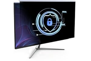 DEJIMAX 21.5 Inch Monitor Privacy Screen 16:9, Hanging Anti-Blue Light Filter for 20–21.5 Inch PC Monitors, Universal Anti-Glare Privacy Filter for Desktop Computer