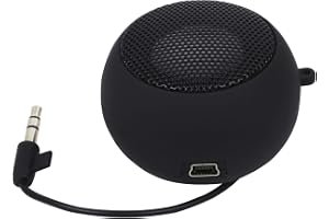 TRIXES Mini Uppladdningsbar Högtalare – AUX 3,5mm | 360 graders ljud, 6 timmars batteri, USB-laddning, fickstorlek, 2,4W