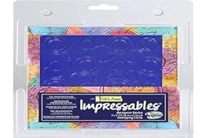 Gel Press Plaque en Relief, 17,8 x 17,8 cm, 18 x 18 cm