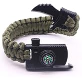 Paracord Survival Bileklik Bı&ccedil;ak Pusula Ateş Başlatıcı Magnezyum Ve Ikaz D&uuml;d&uuml;ğ&uuml;-2