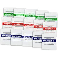 Joody pH-Pulver, 15 Stück/Paket pH 4,01/6,86/9,18 für die Kalibrierung des pH-Tests, pH Meter, schnelle und genaue…