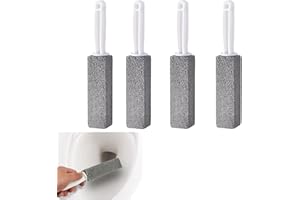 VASTSEA 4 pezzi pietra pomice pulizia con manico, pietra per la pulizia della toilette, pietra pomice, utilizzato per la pulizia di servizi igienici, cucine, lavandini