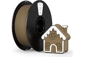 kexcelled PLA Mat Filamento per Stampante 3D 1,75 mm +/- 0,03 mm, Texture di Colore Matta, Adatto a Moltissime Stampanti FDM, Bobina da 1 kg (2,2 lbs), Argilla di Malto