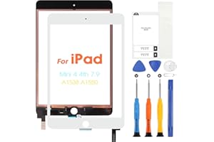 ARSSLY Touch Schermo per iPad Mini 4 7.9 2015 Digitizer Touchscreen per iPad A1538 A1550 Sostituzione Schermo Pannello Vetro con Strumenti(Non LCD (bianca)