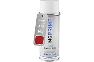 MG PRIME Autolack Spraydose für BMW A75 Melbourne Rot Metallic/Protonic Red Basislack Sprühdose 400ml