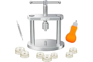 Jorest zestaw pras do zegarków do naprawy, zamykacz obudowy, narzędzie do wciskania, zamykacz do cienkich tarcz, narzędzie do precyzyjnej mechaniki, otwieracz do zegarków do wymiany baterii, tylko do