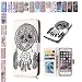 Produktbild Samsung Galaxy S7 Edge Hülle Campanula Traumfänger Skelett , E-Mandala Flip Case Leder Wallet Cover Tasche handyhüllen TPU Silikon Bumper Schutz Schale 3D Muster Schutzhülle für Samsung Galaxy S7 Edge Lederhülle mit Kartenfach Magnetisch Klapphülle Handytasche Zubehör