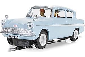 Scalextric Cars - C4504 Ford Anglia 105E - Harry Potter Edition - Toy Slot Car for use with Race Tracks and Set - Small Kids Gift Ideas for Boy/Girl, Accessories, Blue