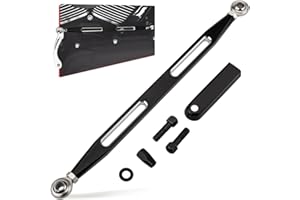 HAZAWA Shift Linkage Gear Motorcycle Shifter Linkage Black Compatible for Harley Davidson Softail Dyna Touring Street Glide Electra Glide Road Glide Road King Tri Glide 1986-2024 (Slot, Black)