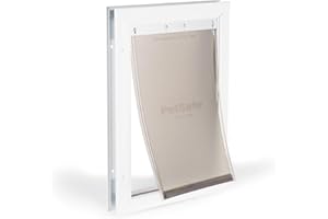 PetSafe - Porta per Animali in Alluminio - Telaio Durevole, Guarnizione Resistente alle Intemperie, Installazione Fai-da-te Facile - Media