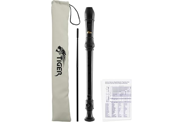 Tiger REC2-BK - Flauta soprano, color negro