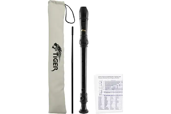 Tiger REC2-BK - Flauta soprano, color negro