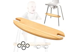 TOGHPUW Antilop FußStüTze, High Chair Footrest, FußStüTze, Rutschfeste NatüRliche Bambus-Hochstuhl-FußStüTze Verstellbare Baby-Hochstuhl-ZubehöR