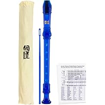 Flauto Dolce Soprano Mad About Rec05 - Con Custodia, Scovolino E Tabella Diteggiatura, Nero E Avorio - Foto 3