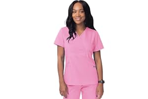 Sivvan Scrubs for Women - Mock Wrap Scrub Top