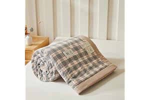 DOTBUY-SHOP Cotton Quilted Bedspreads, Check Quilt Bed Throws Cotton Filling Duvet Super King Single Double Size Children's Bed Quilted Throw for All Season (Pink-Gray,200x230cm)