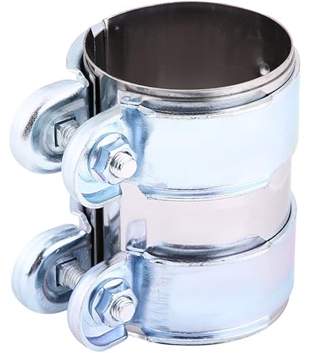 Abrazadera De Acero Inoxidable Para Manguera De Escape, Silenciador De Coche Conector De Tubo De Escape Abrazadera~p135533926