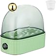GeRRiT Small Egg Cooker,Egg Steamer,2 Egg Capacity Electric Egg Cooker for Hard Boiled Eggs for Quick Egg Cooking, Perfect for Dormitory, Household (Green)