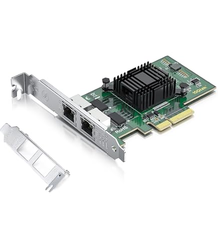 Staffa Bassa Profilo Per Scheda Di Rete Intel I350-T2 / I350T2 (ricambio Generico) - Foto 5