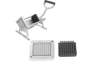 Pssopp Cortador de Papas Fritas Cortador de Papas Fritas Cortador de Papas Fritas de Acero Inoxidable Cortador de Papas Fritas para Uso Doméstico y Comercial (9 mm)