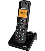 Gigaset A280 – Téléphone Fixe DECT Italien Avec Mains-Libres Et Longue Autonomie, Noir