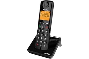 Alcatel S280 noir, mains libres, fonction blocage des appels indesirables, Repertoire 50 noms et numéros