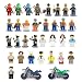 Produktbild 32 Minifiguren + 2 Zubehören Set Berufsfiguren Gemeinschaft Gemeinde 34 teilig Spielzeug für Kinder, Mini Spielfiguren mit LEGO kombinierbar