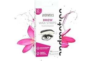 ‎ANDMETICS andmetics Augenbrauen Wachsstreifen Damen | perfekt zum Augenbrauen Formen | für die perfekte, natürliche Augenbrauen Form | kein lästiges Zupfen mehr | Augenbrauen Schablone zum Färben