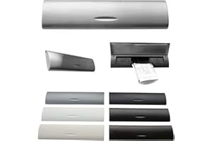 DESI-SCHILDER Innenklappe-Mit Bürste-Briefklappe-Kunststoff-345 x 85 mm-Briefeinwurf (rotbraun transparent)