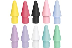 CAYBATS Punte di Ricambio Compatibile con Apple Pencil, Punta Compatibili con Apple Pencil 1ª e 2ª Generazione, Tips Ricambio Accessori per iPad Pencil, Alta Sensibilità Punta Compatibile con iPad (10)