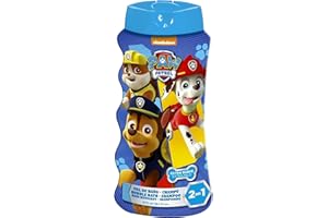 LORENAY Paw Patrol Kids 2-in-1 Bubble Bath & Shampoo - Gentle, Paraben-Free Bath & Hair Wash with Vitamin E & A, pH Balanced for Sensitive Skin - Lightly Scented, Safe for Children Aged 3+, 475ml