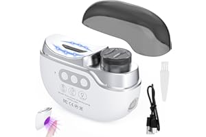 DREPINT 4 in 1 Elektrischer Nagelknipser, Elektrischer Nagelschneider mit 3 Geschwindigkeiten, Elektrischer Nageltrimmer mit Nagellampe, automatisch schneidend für Baby Kinder Erwachsene Senioren