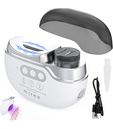 Tagliaunghie Elettrico Automatico 2 In 1 – Con Luce LED, Raccogliresidui, Ricaricabile USB-C, Silenzioso - 2
