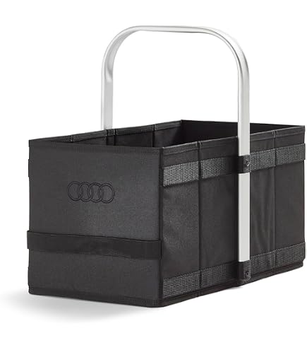 Corbeille à Bagages Audi 8U0 061 109 - Range Bagages Coffre Voiture 32L Polyester Noir