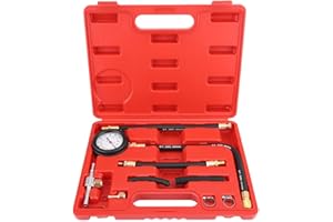 ‎EVGATSAUTO EVGATSAUTO Kraftstoffeinspritz Druckprüfgerät, TU-113 Benzin Kraftstoffdruck Messgerät Prüfer Kraftstoffeinspritzpumpe Diagnosewerkzeug (0~100 psi und 0~7 bar)